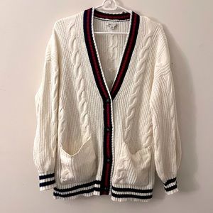 White long cardigan American eagle women
